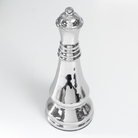 Souvenir Ceramics "Chess Figure. Ferge" silver 25x9.5x9.5 cm-1