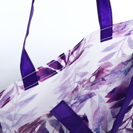 The bag is economic on the button, the color is purple-2
