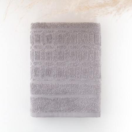 Trick space towel, size 70x130 cm, gray color, 320g/m, 100% cotton-1