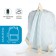 School backpack from textiles on lightning, 3 pockets, blue color