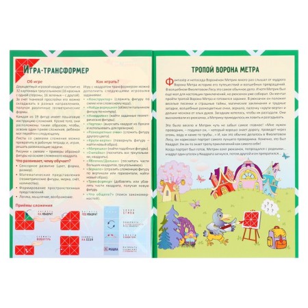 Developing game "Voskobovich Square", 2 colors-2