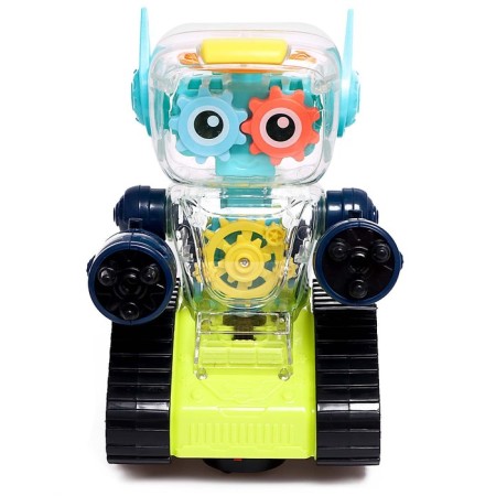 Robot with gelates "minibot", Russian voiceing, light effects, green color-2