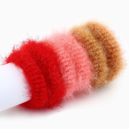 Hair gum, set, "fluffy", 12 pieces, 2 cm, cats aristocrats-1
