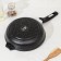 Granite Black Skoroda Induction Pro, D = 22 cm, plastic handle, induction, anti -stick coating, black color