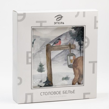 GPECT ETICE "Forest Animals" 150x180 +/- 2cm with GMVO, 100%HL, sarzha 190g/m2-10