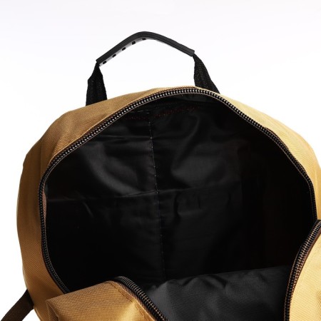 A backpack with a lightning with an increase, 75l, 5 external pockets, sand color-10
