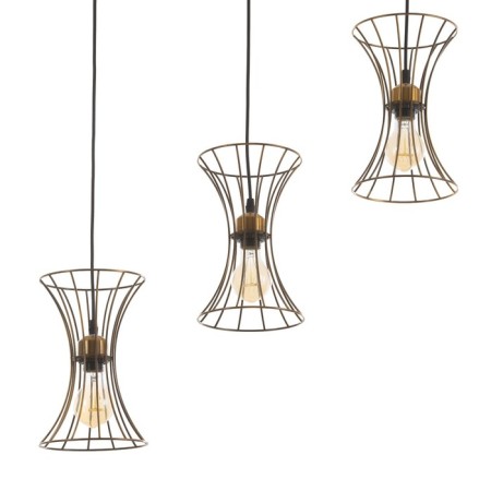 Lamp Bayerlux "Anetta" 3he27 40W gold 16x50x23-123cm-1