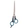 Delight scissors for haircuts, displaced rings, black and blue