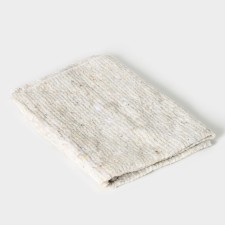 Napkin - a rag of a household share, 50 × 60 cm, a density of 180 g/m, a line 2.5 mm, with an overlock, white