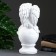 Figure "Angel Sleeping on the Ball" White 15x19x40cm