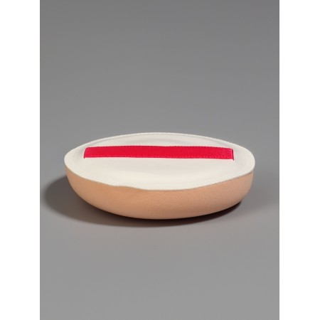 Sponge d/makeup Circle C hold D5cm in the layer case Latex white bag QF-4