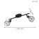 Zapata 1, 2x3W G9, 3000k, 720lm, Black Color