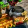 Table Polystone Fountain from the Network Light "Pagoda in the Forest" 30x19x31 cm