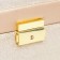 Casket to the leatherette to decorations the chest "Small squares. Gold" 13x16.5x23 cm