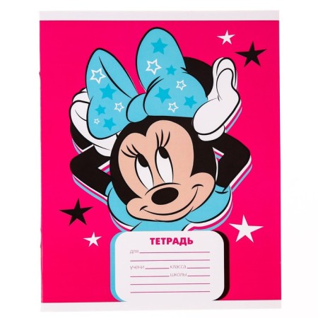 Notebook in a line of 24 sheets, 4 types of mix, cover coated cardboard, Minnie Mouse-5