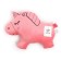 Pillow Ethel "Unicorn" Pink 48x38cm, Velur, 100% p/e