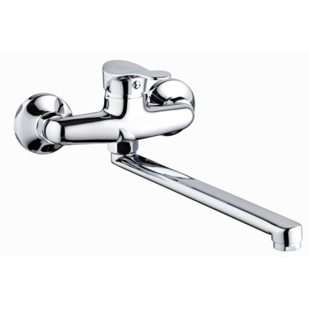 Kitchen mixer "RMS" SL86-005, single-leaf, wall, pour 220 mm, zinc, chromium