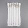 Metal zipper, No. 5, non -proceeding, automatic lock, 20 cm, white/nickel color