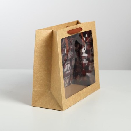 Gift Crafts with a plastic window, packaging, "Man", 31 x 26 x 11 cm-1