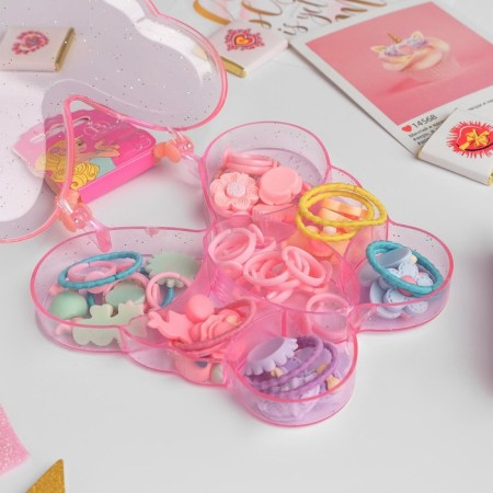 A children's kit for creating rings and gum for hair “Assorted”, Mix shape, Mix color-2