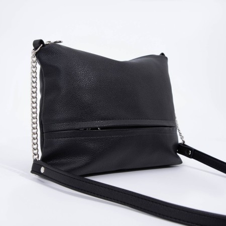 Bag Cross-Bodi with a zipper, black color-2