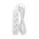 Extension cord Standard 4 nests, 3m, 2x1.0mm², b/s, white rexant
