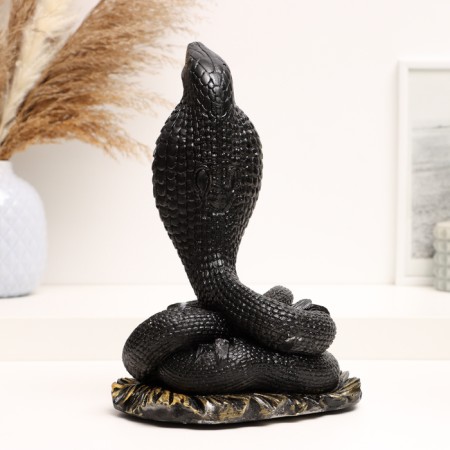 Figure "Cobra" black with gold, 17x13x25cm-2