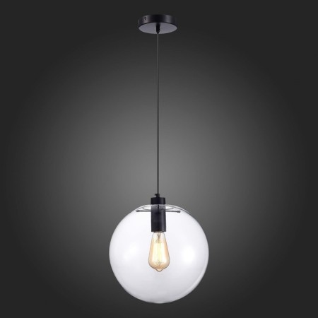 STL LUCE Sus. SL1056.423.01. Noor. 1x60 W, E27, 30x30x160 cm, black color-2