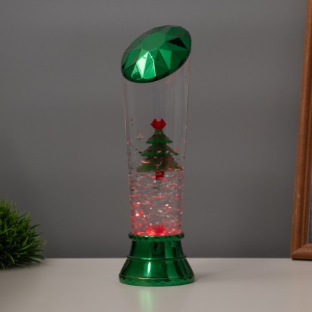 Lava lamp "Christmas tree" LED 3HAAA, USB green 6.5x6.5x23.7cm-4