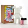 Drawing by acrylic on a plastic figure "Bear", pink, a set for creativity fluid art
