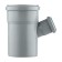 The sewer's tee Ostendorf ht htea, internal, d = 110x50 mm, 67 ° 115320