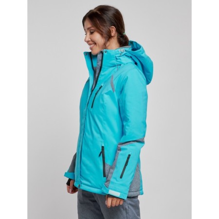 Ski jacket female winter, size 46, blue color-1