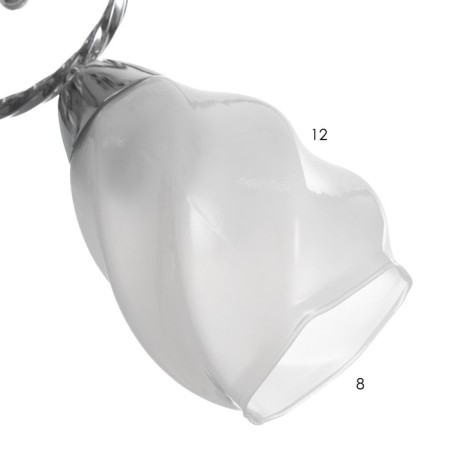Charlotte 3x40W lamp E27 chrome 57x57x22cm-5