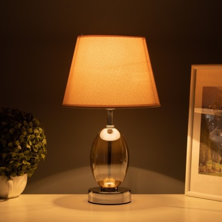 Table lamp "Isolda" 1x40W E27 Shampan 22.5x22.5x38cm-1
