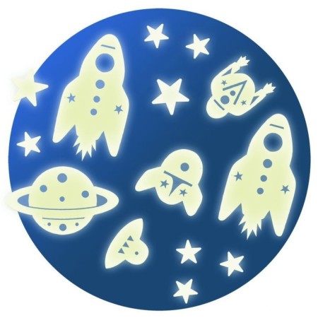 A set of luminous stickers Djeco "Cosmos"