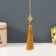 Textile suspension, plastic "Knot of happiness and infinity" Gold 0.7x1x9.5 cm