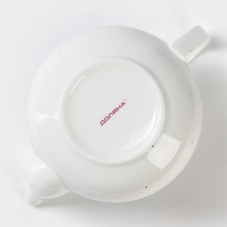 Teapot porcelain harness “Milky Way”, 900 ml, white color in specking-7