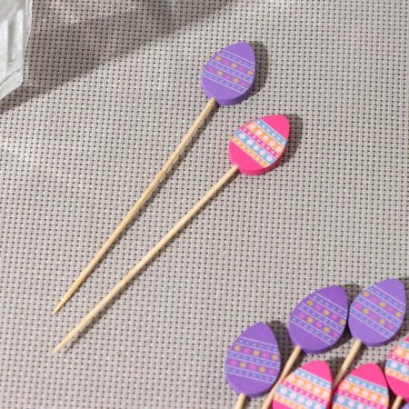 Skewers of the shade "Easter eggs", 12 cm, set 25 pcs