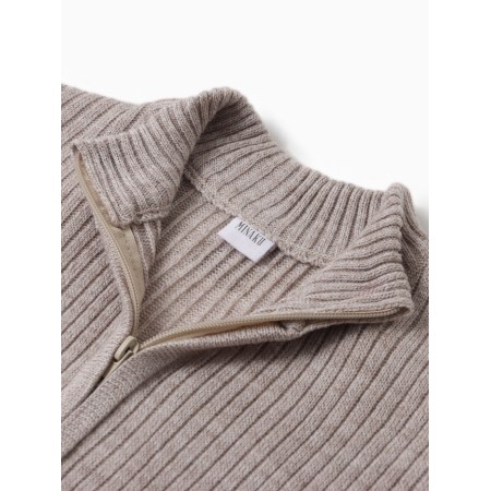 Costume (sweater and trousers) children's minku, beige color, height 122 cm-8