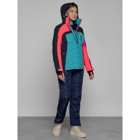 Ski costume female, size 42, dark blue color-5