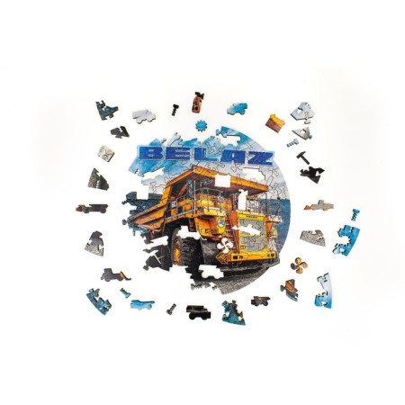 Wooden figured puzzle EWA "BELAZ", 28 × 28 cm-1