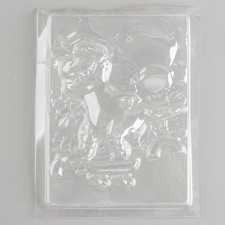 Gypsum bas -relief "Tourbosaurs. Track "-1