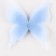 Decor for creativity "Butterfly", three -layer, set of 12 pcs., Size 1 pc. - 5 × 4.5 cm, blue color