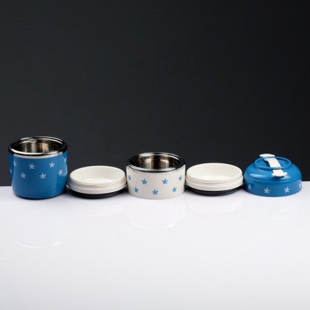 Lunch-Box "kittens", 1.23 l, retains heat 4 hours, 11.5 x 23 cm, mix-3