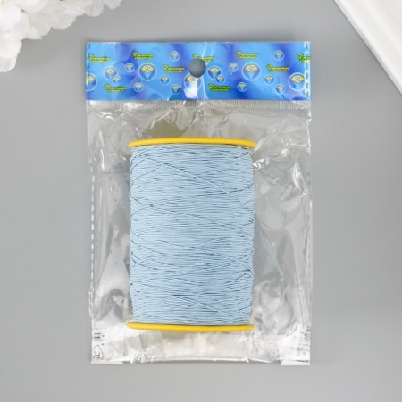Spandex for beads, length 500 m, col. blue-3