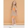 T -shirt for girls, height 110 cm, sandy color