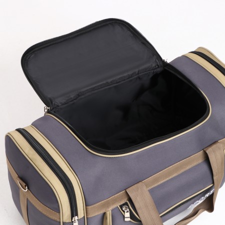 Road bag with lightning, long belt, gray color-2