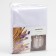 Curtain on the curtain tape, size 250x165 cm, white color, 100% polyester