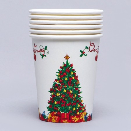 A glass of paper "New Year tree", a set of 6 pcs.-4
