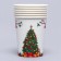 A glass of paper "New Year tree", a set of 6 pcs.